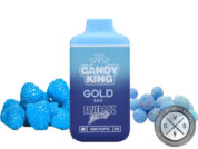 CANDY KING GOLD BAR DISPOSABLE 6000 PUFFS Blur Razz Straws