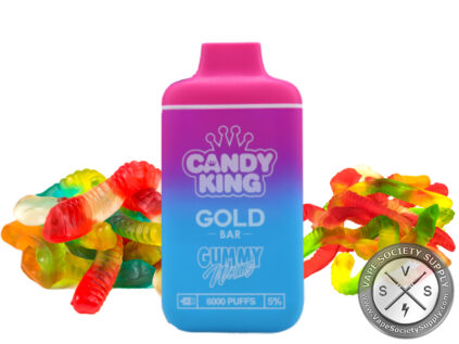CANDY KING GOLD BAR DISPOSABLE 6000 PUFFS Gummy Worms