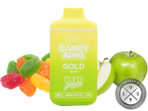 CANDY KING GOLD BAR DISPOSABLE 6000 PUFFS Hard Apple