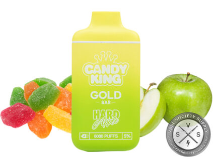 CANDY KING GOLD BAR DISPOSABLE 6000 PUFFS Hard Apple