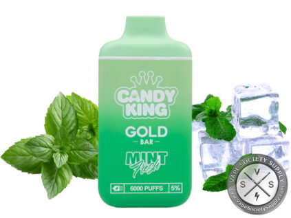 CANDY KING GOLD BAR DISPOSABLE 6000 PUFFS Mint Fresh