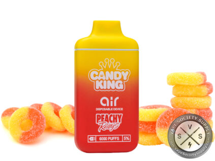 CANDY KING GOLD BAR DISPOSABLE 6000 PUFFS Peach Rings
