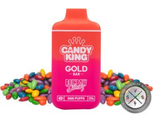 CANDY KING GOLD BAR DISPOSABLE 6000 PUFFS Rainbow Dweebs