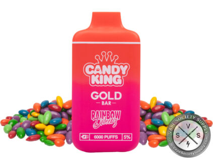 CANDY KING GOLD BAR DISPOSABLE 6000 PUFFS Rainbow Dweebs