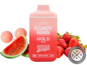 CANDY KING GOLD BAR DISPOSABLE 6000 PUFFS Strawberry Watermelon Bubblegum