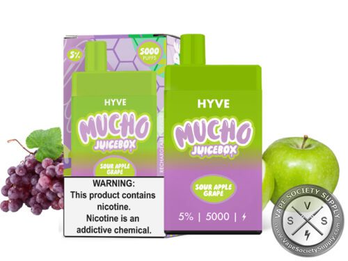 HYVE x MUCHO JUICEBOX 5000 PUFF Sour Apple Grape