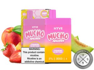 HYVE x MUCHO JUICEBOX 5000 PUFF Strawberry Melon Peach