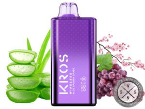 KROS WIRELESS DISPOSABLE 9000 PUFFS Aloe Sakura Grape