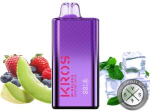 KROS WIRELESS DISPOSABLE 9000 PUFFS Berry Melon Ice