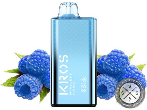 KROS WIRELESS DISPOSABLE 9000 PUFFS Blue Razz