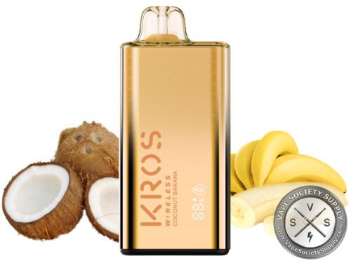 KROS WIRELESS DISPOSABLE 9000 PUFFS Coconut Banana
