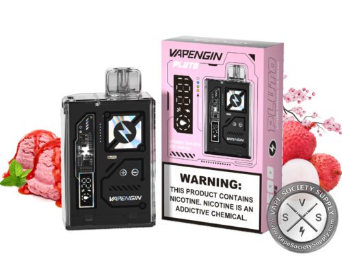 VAPENGIN PLUTO DISPOSABLE 7500 PUFFS Lychee Sakura Ice cream