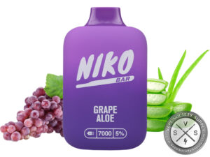 NIKO BAR DISPOSABLE 7000 PUFF Grape Aloe