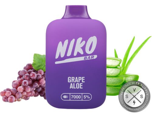 NIKO BAR DISPOSABLE 7000 PUFF Grape Aloe