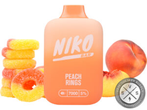 NIKO BAR DISPOSABLE 7000 PUFF Peach Rings