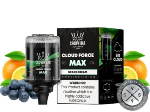 Al Fakher Crown Bar Cloud Force Max 50K Puffs Disposable E-Hookah Vape Head Space Dream