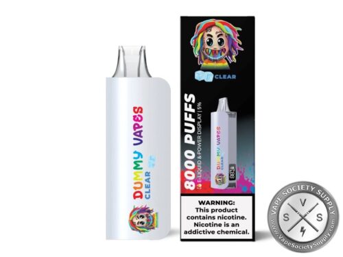 Dummy Vapes Disposable 8000 Puff Clear