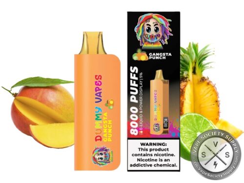 Dummy Vapes Disposable 8000 Puff Gangsta Punch
