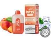 Fifty Bar Disposable 6500 Puff Aloe Grapple Watermelon Diamond Peach Ice