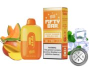 Fifty Bar Disposable 6500 Puff Aloe Grapple Watermelon Juicy mango melon ice