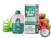 Fifty Bar Disposable 6500 Puff Aloe Kiwi Strawberry
