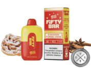 Fifty Bar Disposable 6500 Puff Cinnamon Funnel Cake