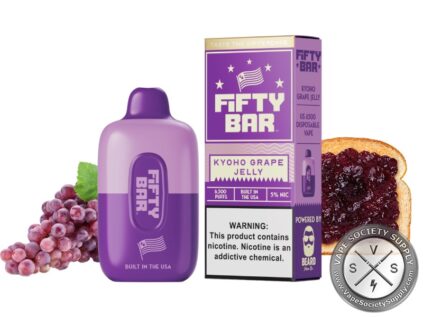 Fifty Bar Disposable 6500 Puff Kyoto Grape Jelly