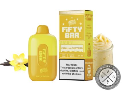 Fifty Bar Disposable 6500 Puff Vanilla Custard