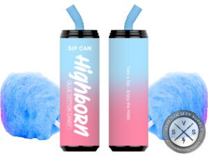Highborn Sip Can Disposable 7000 Puff Blue cotton candy