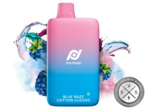 Pod Pocket Disposable 7500 Puff Blue Razz Cotton Clouds