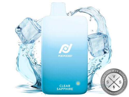 Pod Pocket Disposable 7500 Puff Clear Sapphire
