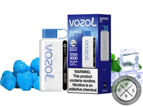 Vozol Star Disposable 9000 Puff Blue Razz Ice