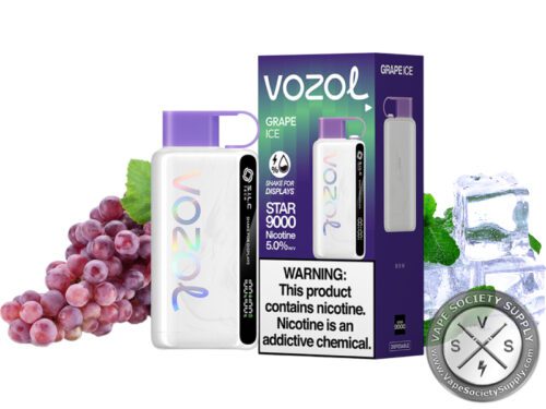 Vozol Star Disposable 9000 Puff Grape ice