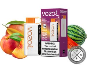 Vozol Star Disposable 9000 Puff Peach mango watermelon