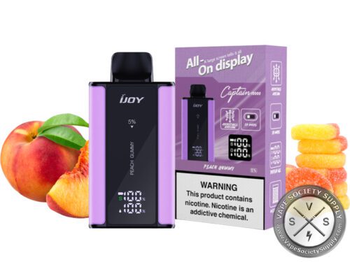 iJoy Captain Disposable 10000 Puffs Peach gummy