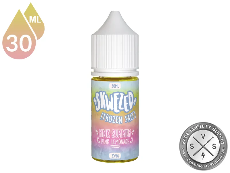 Pink Lemonade Iced by Skwezed Salt 30ml bottle