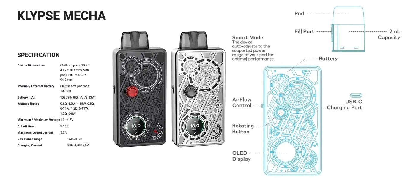 Innokin Klypse Mecha Pod System