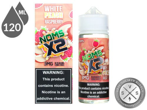 White Peach Raspberry NOMS X2 120ml