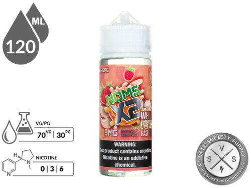 White Peach Raspberry NOMS X2 120ml
