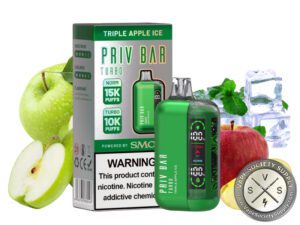 SMOK PRIV BAR TURBO Disposable 15000 Puffs Triple Apple Ice