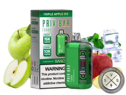 SMOK PRIV BAR TURBO Disposable 15000 Puffs Triple Apple Ice