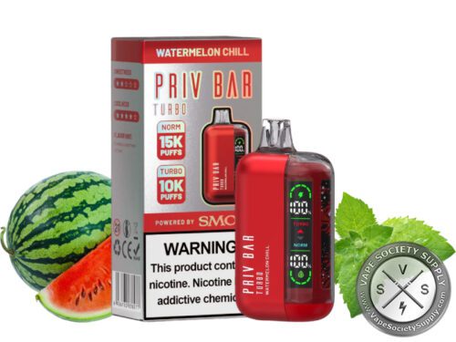 SMOK PRIV BAR TURBO Disposable 15000 Puffs Watermelon Chill