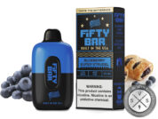 Fifty Bar Disposable 6500 Puff Blueberry Super Strudel