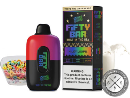 Fifty Bar Disposable 6500 Puff Milky Loops