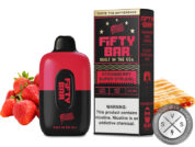 Fifty Bar Disposable 6500 Puff Strawberry Super Strudel