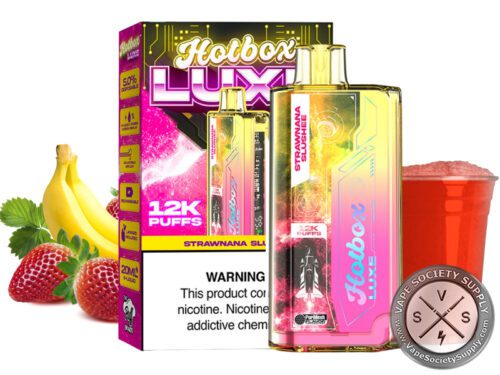 Hotbox LUXE 12K Puffs Disposable strawnana slushie (1)