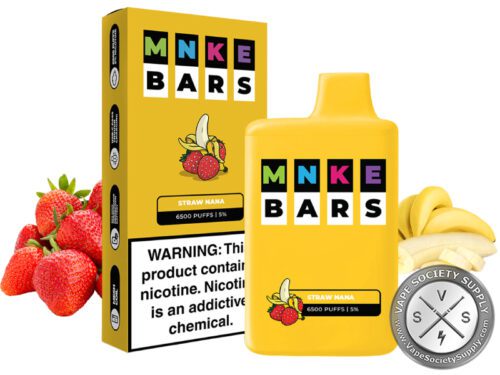 MNKE BARS DISPOSABLE 6500 PUFF Straw Nana