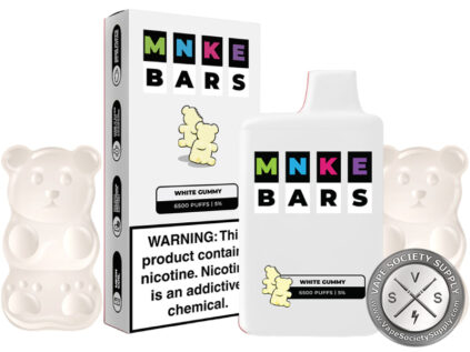 MNKE BARS DISPOSABLE 6500 PUFF White Gummy
