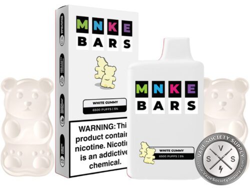 MNKE BARS DISPOSABLE 6500 PUFF White Gummy
