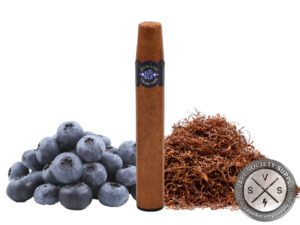 ELF ECigar 3000 Puff Disposable Cigar Device With Ash Simulated LED Tip - Pack of 3 Blueberry Tobacco